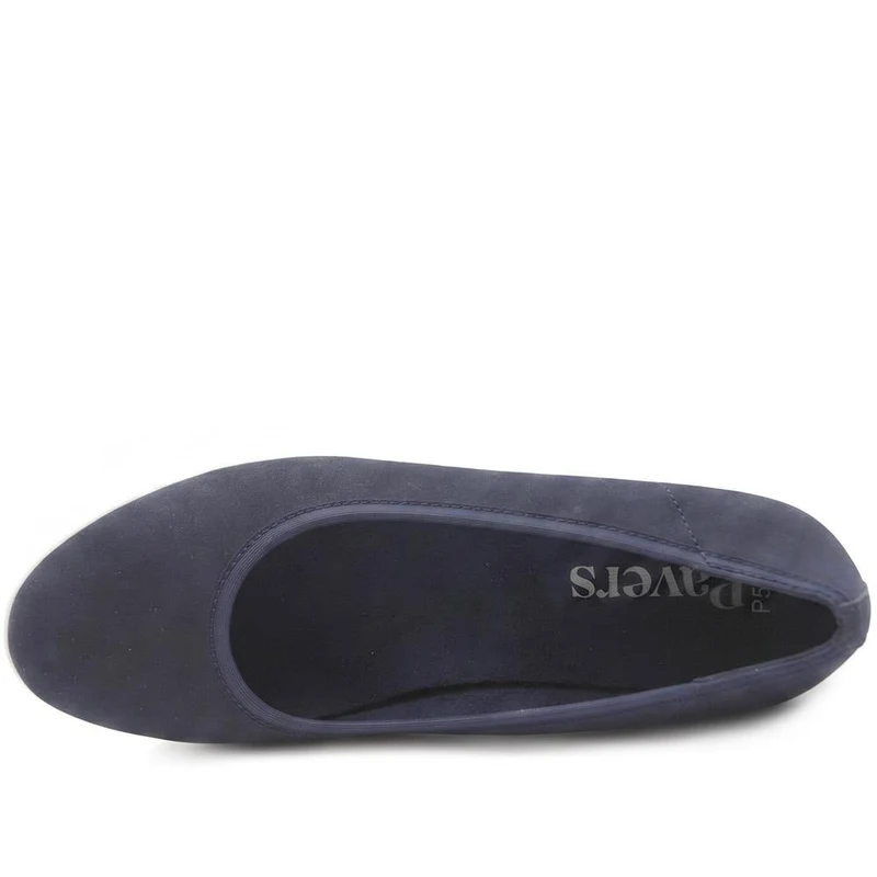 Espadrille Trim Wedge Pumps - WBINS43008 / 329 175 - Navy