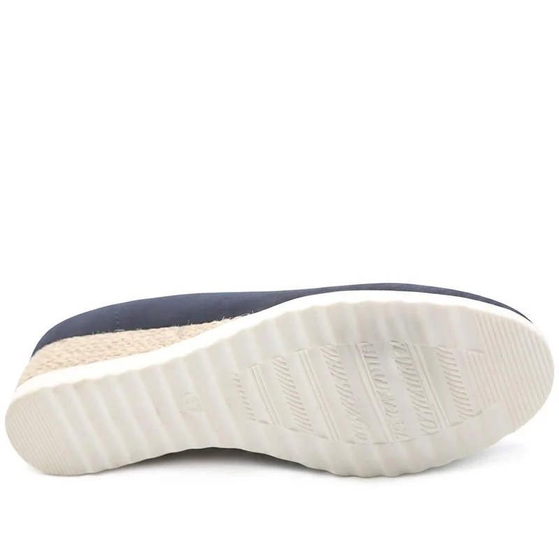 Espadrille Trim Wedge Pumps - WBINS43008 / 329 175 - Navy
