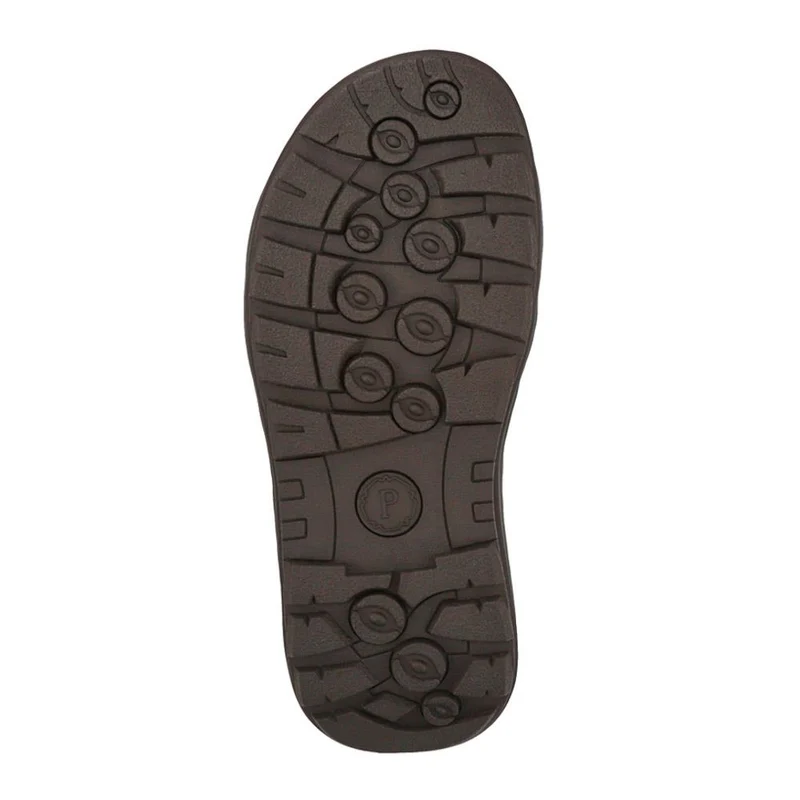 Leather Touch-Fasten Sandals - AATRA41003 / 326 947 - Brown
