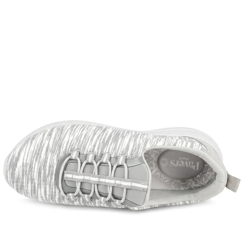 Wide Fit Memory Foam Bungee Lace Trainers - BRK43033 / 329 274 - Grey