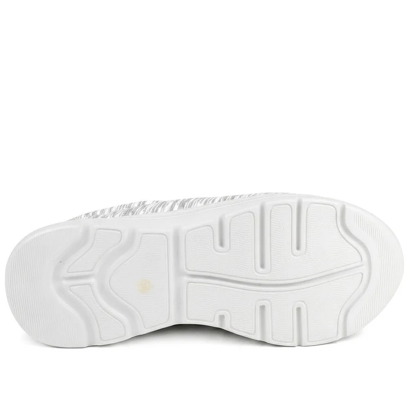 Wide Fit Memory Foam Bungee Lace Trainers - BRK43033 / 329 274 - Grey