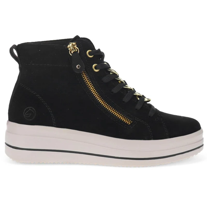 Suede Dual-Fastening Trainers - DRS40501 / 325 666 - Black