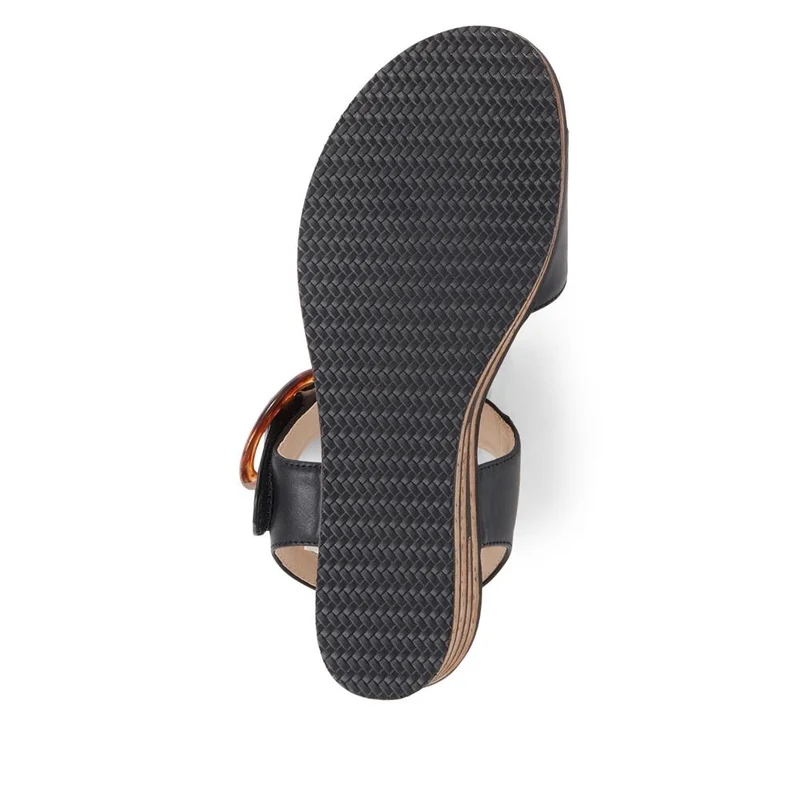 Touch-Fasten Wedge Sandals - WBINS39086 / 325 357 - Black