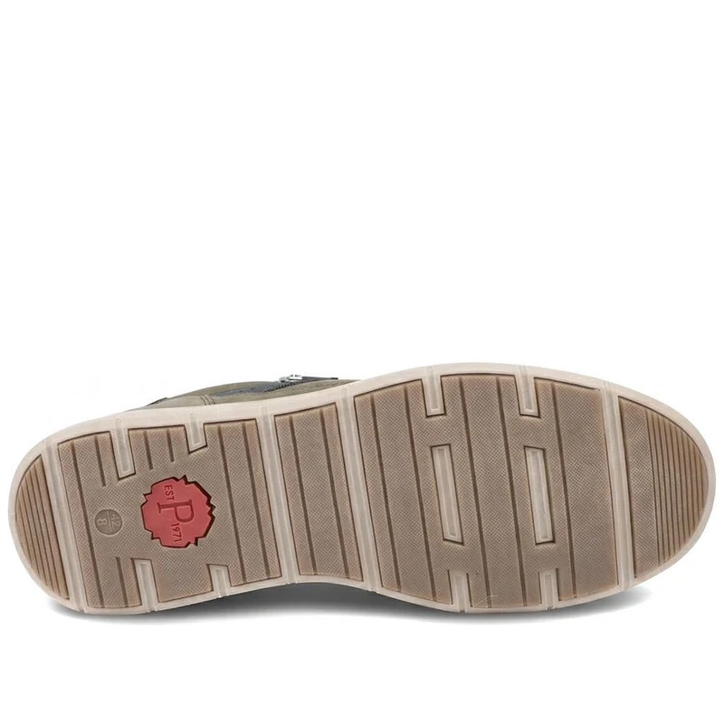 Wide Fit Zip & Lace Casual Trainers - GANG43004 / 329 271 - Khaki