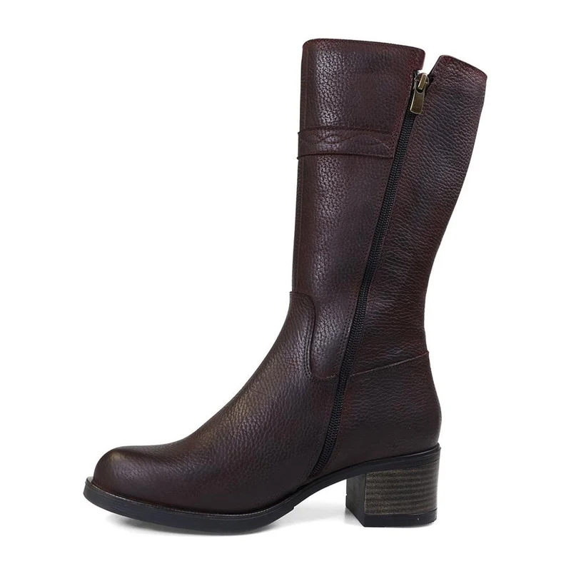 Contemporary Comfort Boots E Fit - OLIVE - Olive / null - Dark Brown Tumbled Nubuck