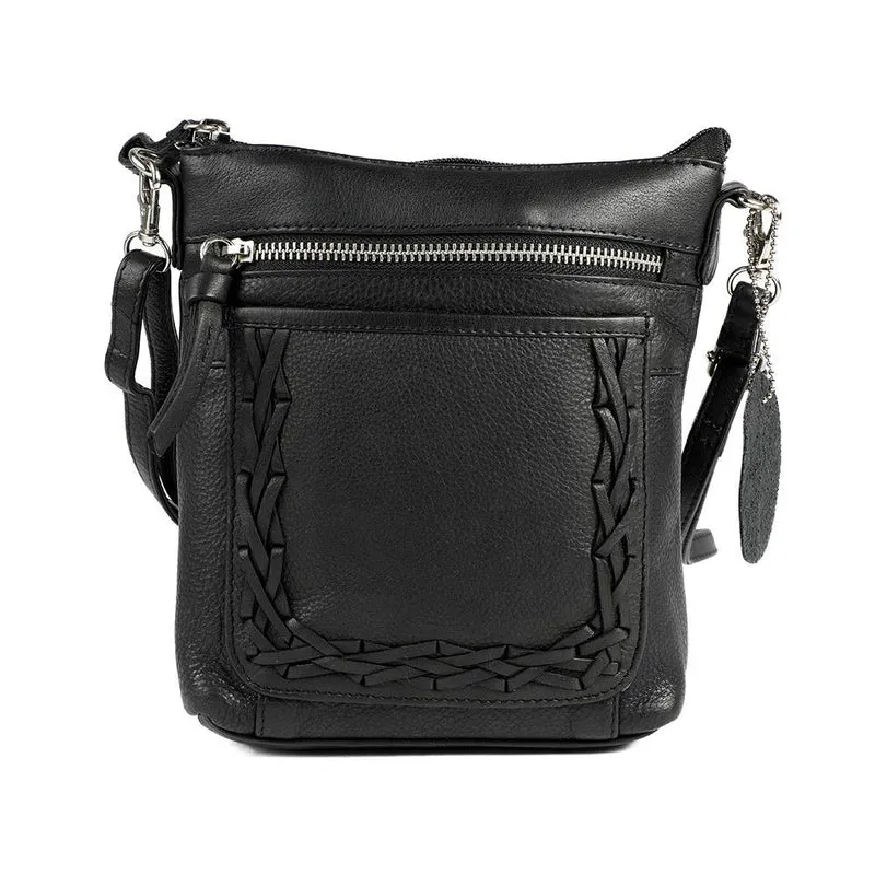 Leather Zip Close Crossbody Bag - JWNBG43000 / 329 276