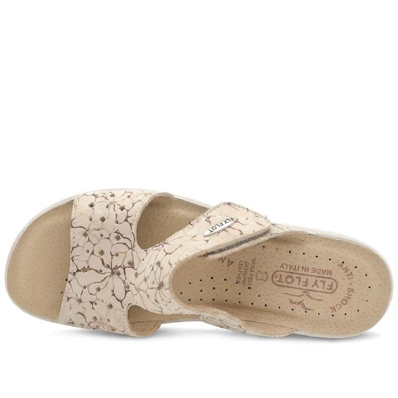 Fly Flot Adjustable Fit Mule Sandals - FLY43016 / 328 652 - Beige