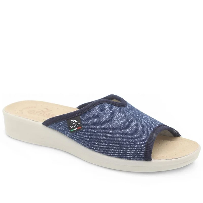 Fly Flot Stretch Fit Mule Sandals - FLY43014 / 328 647 - Navy Shimmer