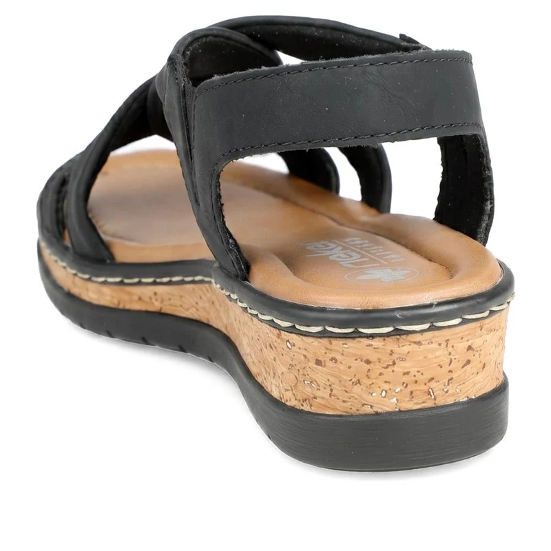 Rieker Antistress Twisted Upper Sandals - RKR43579 / 329 210 - Black