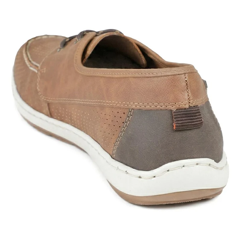 Rieker Grippy Deck Shoes - RKR43573 / 329 227 - Tan