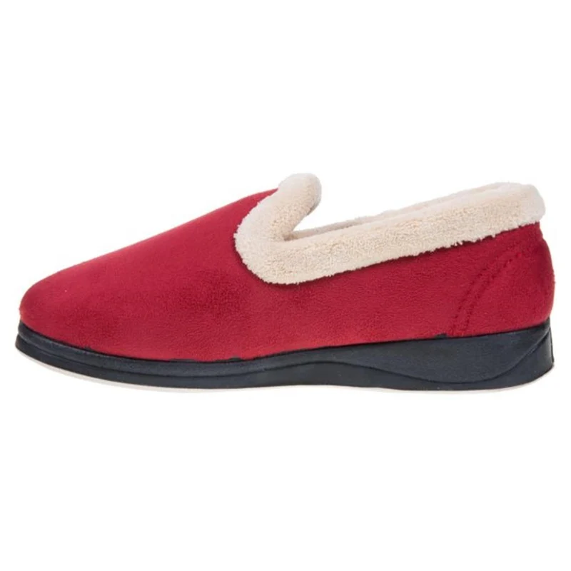 Padders Ladies Slippers 2E Fit Vulcanised - REPOSE - Repose / null - Red