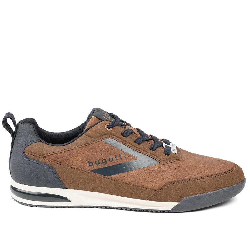 Bugatti Trevor Leather Lace Up Trainers - BUG43514 / 329 255 - Tan