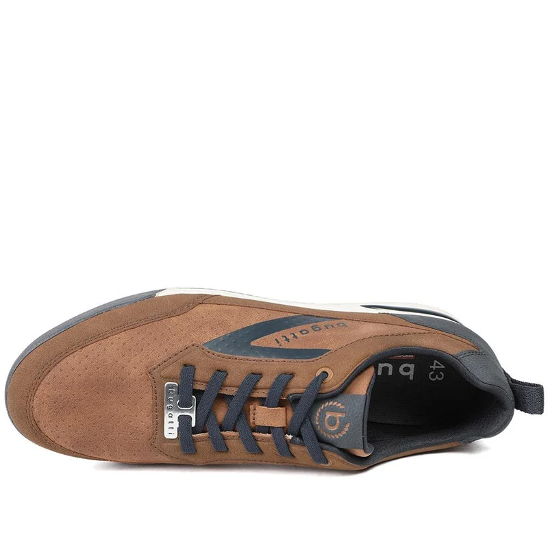 Bugatti Trevor Leather Lace Up Trainers - BUG43514 / 329 255 - Tan