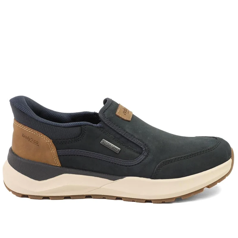 Rieker Wide Fit Elasticated Shoes - RKR43502 / 328 773 - Navy