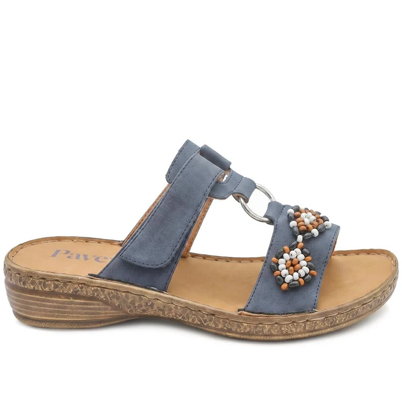 Adjustable Fasten Lightweight Sandals - WOIL43018 / 329 043 - Blue