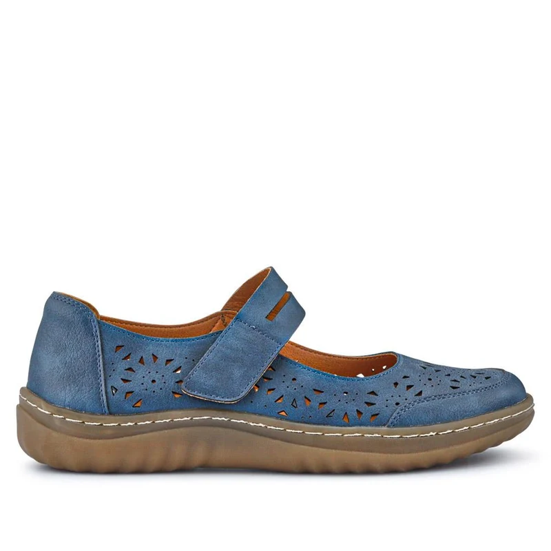 Chunky-Soled Mary Janes - WOIL41027 / 326 932 - Blue