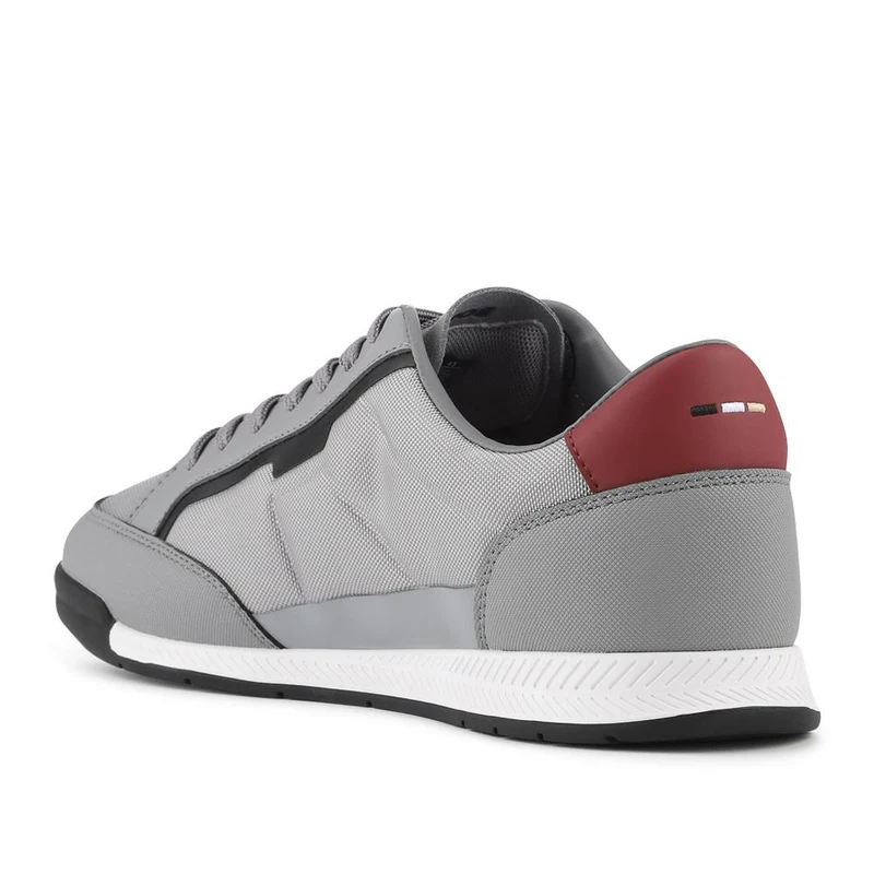 Boss Mixed-Material Lace Up Trainers - HUGO42502 / 327 808 - Grey