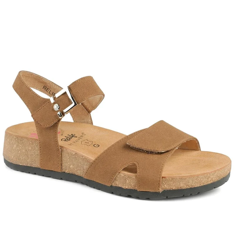 Relife Buckle & Adjustable Fasten Sandals - RELIF43002 / 328 891 - Tan