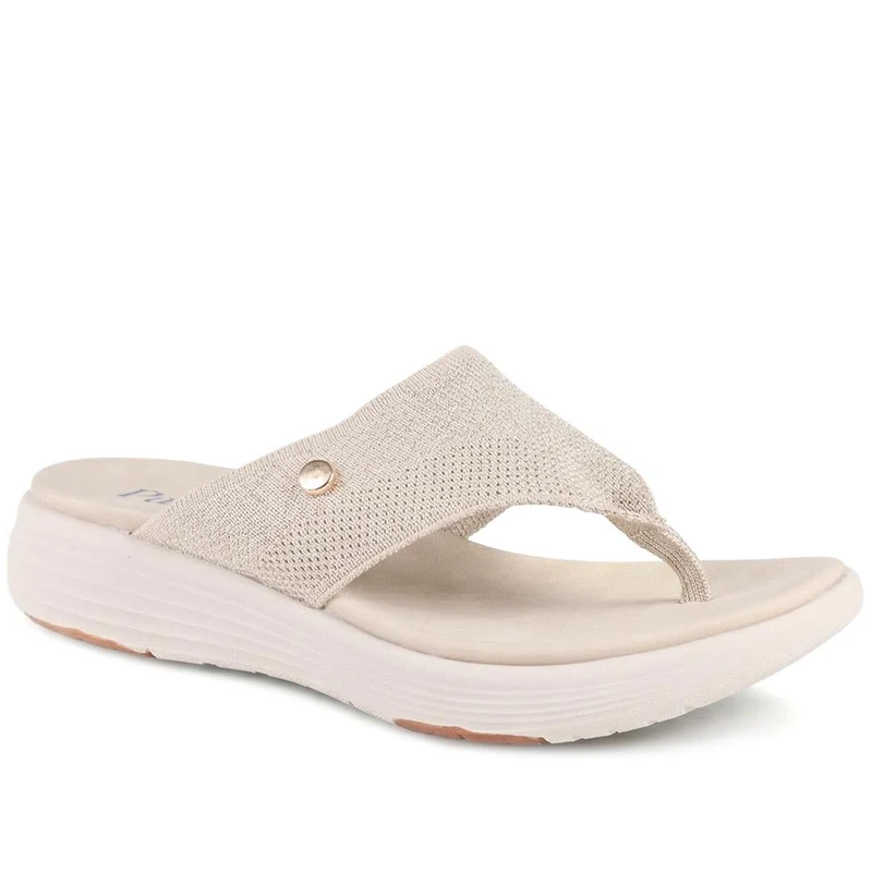 Cushioned Wedge Heel Toe Post Sandals - BAIZH43036 / 328 989