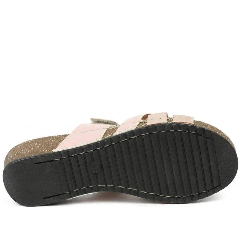Fly Flot Adjustable Fasten Strappy Sandals - FLY43013 / 328 651 - Rose
