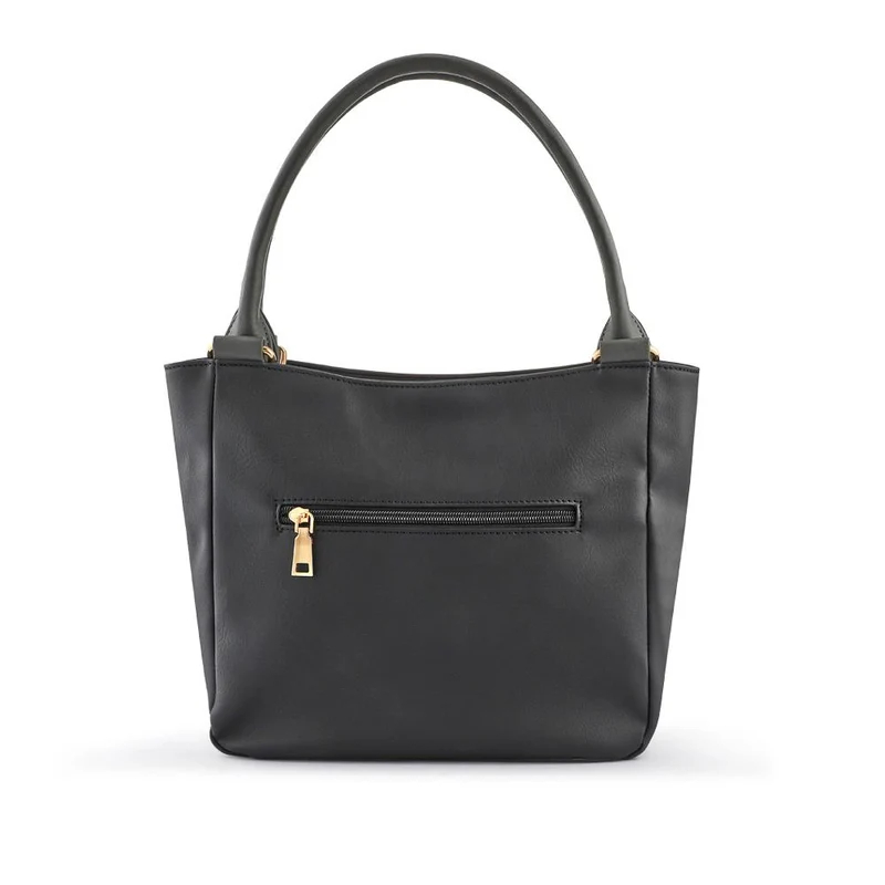 Zip-Close Shoulder Bag - RIM40003 / 325 831 - Black-Grey