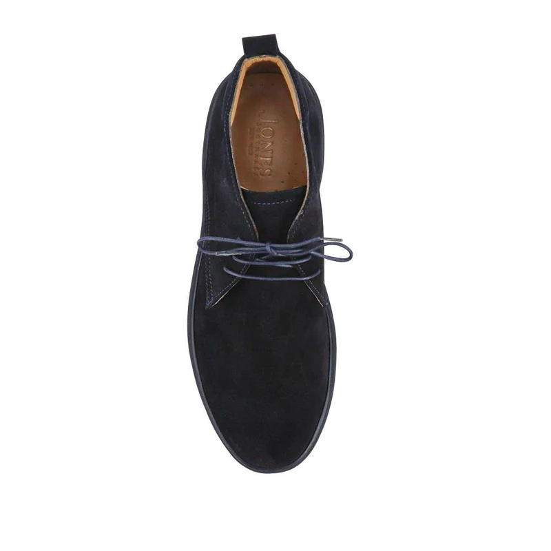 Dane Leather Lace-Up Boots - DANE / 327 863 - Navy Suede