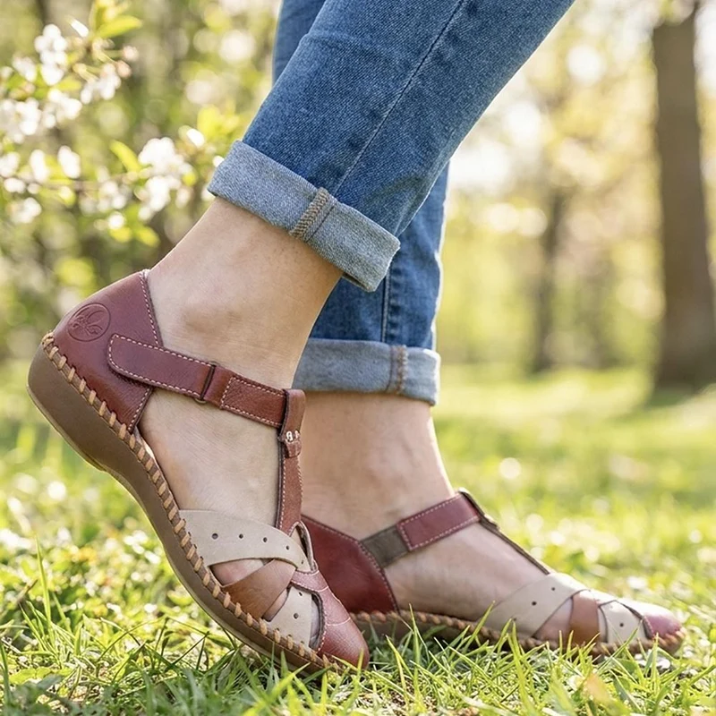 Rieker Touch-Fastening Sandals - RKR39538 / 325 034 - Red Multi