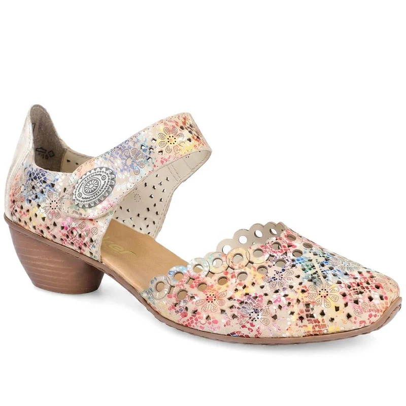 Leather Cuban-Heeled Mary Janes - RKR41536 / 327 286