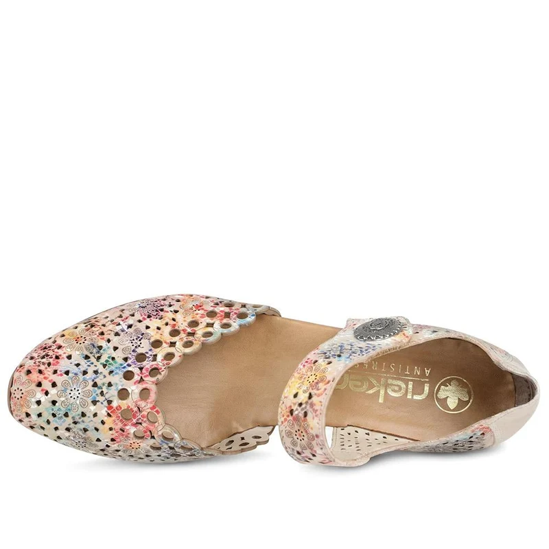 Leather Cuban-Heeled Mary Janes - RKR41536 / 327 286 - Multi