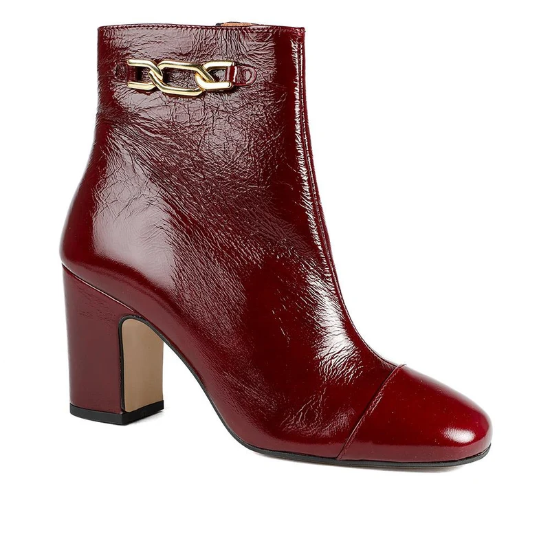 Kamari Leather Zip-Up Ankle Boots - KAMARI / 328 542