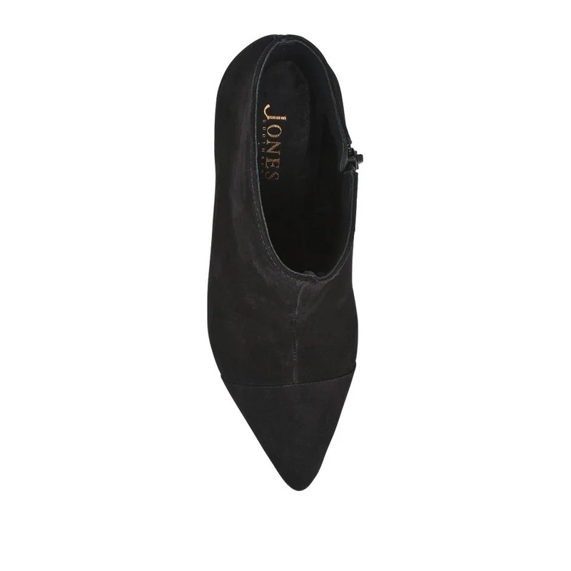 Kamryn Leather Stiletto-Heeled Ankle Boots - KAMRYN / 328 252 - Black Nubuck