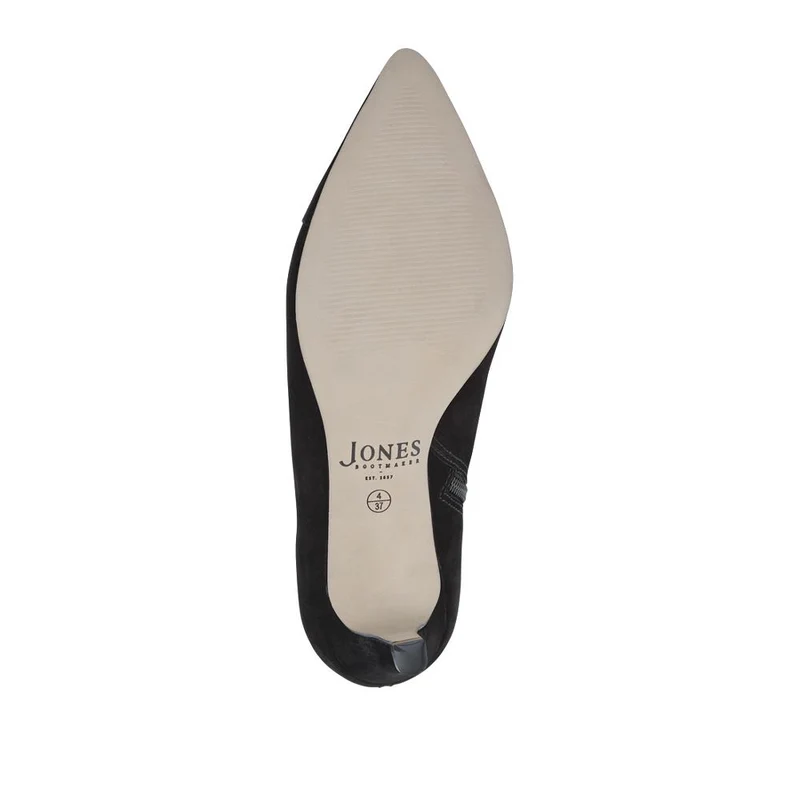 Kamryn Leather Stiletto-Heeled Ankle Boots - KAMRYN / 328 252 - Black Nubuck