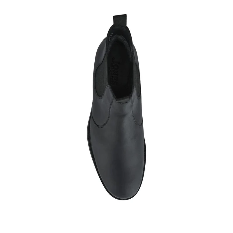 Emile Wide Fit Leather Slip-On Boots - EMILE / 327 902 - Black