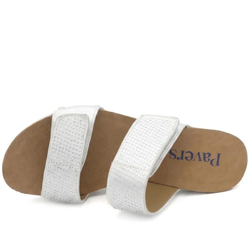 Dual Adjustable Fasten Wedge Sandals - BAIZH43046 / 329 347 - Metallic