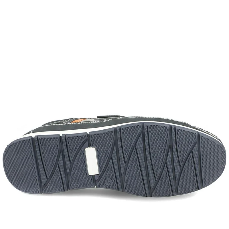 Leather Adjustable Fastening Shoes - SHAFI43003 / 329 452 - Navy