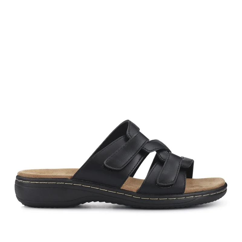 Wide Fit Fully Adjustable Mules - SANYI41009 / 327 499 - Black