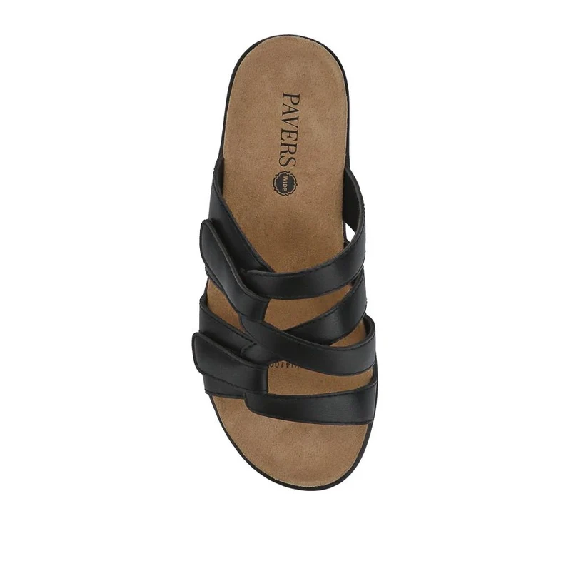 Wide Fit Fully Adjustable Mules - SANYI41009 / 327 499 - Black