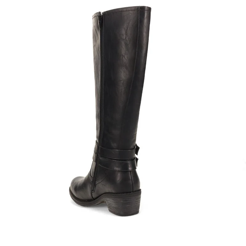 Triple-Buckled Long Boots - SENBO40003 / 326 166 - Black