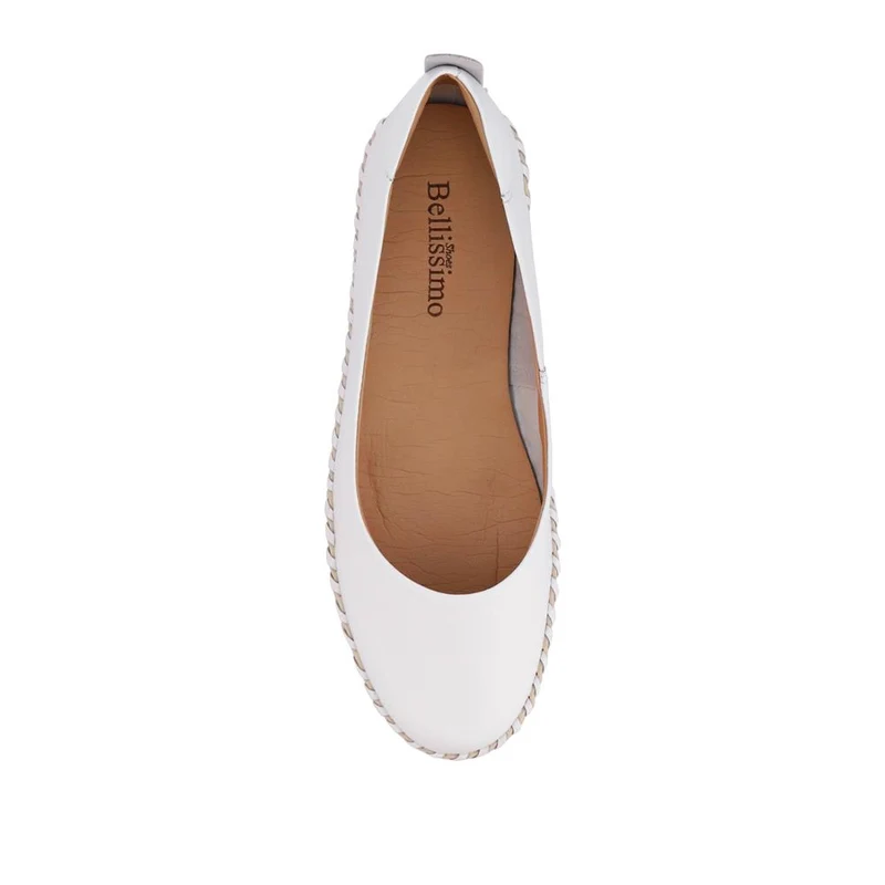 Lightweight Leather Pumps - BELBT41001 / 327 496 - White