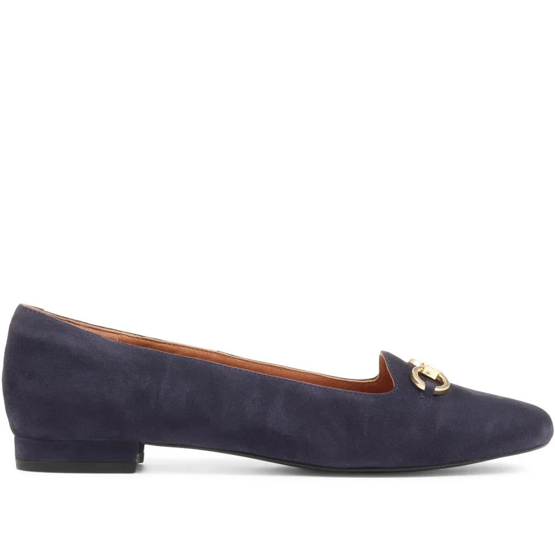 Sienne Leather Snaffle Loafers - SIENNE / 323 598 - Navy