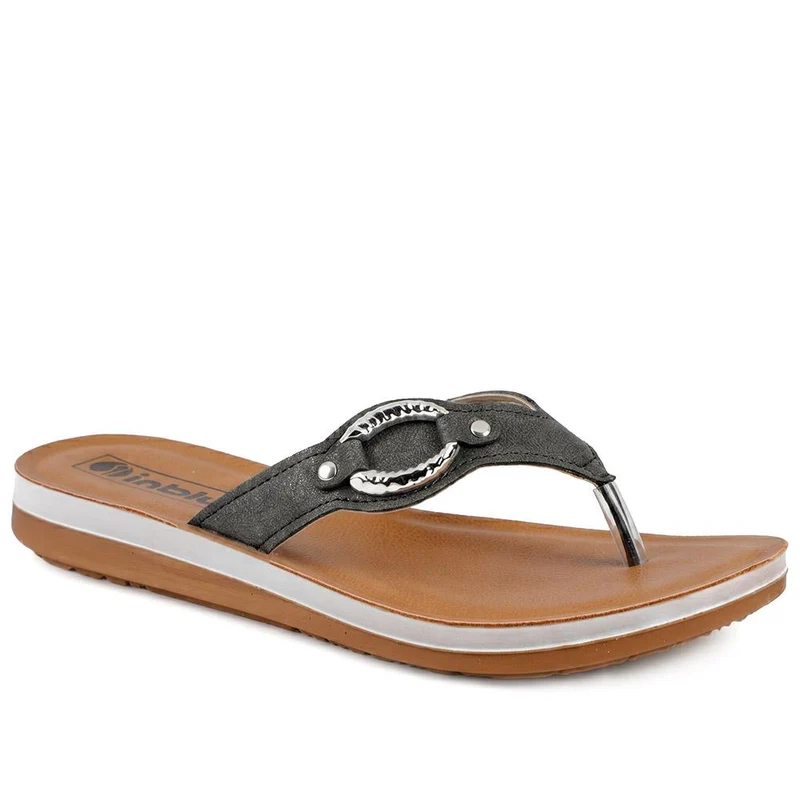 Inblu Embellished Toe Post Sandals - INB43035 / 330 329 - Black