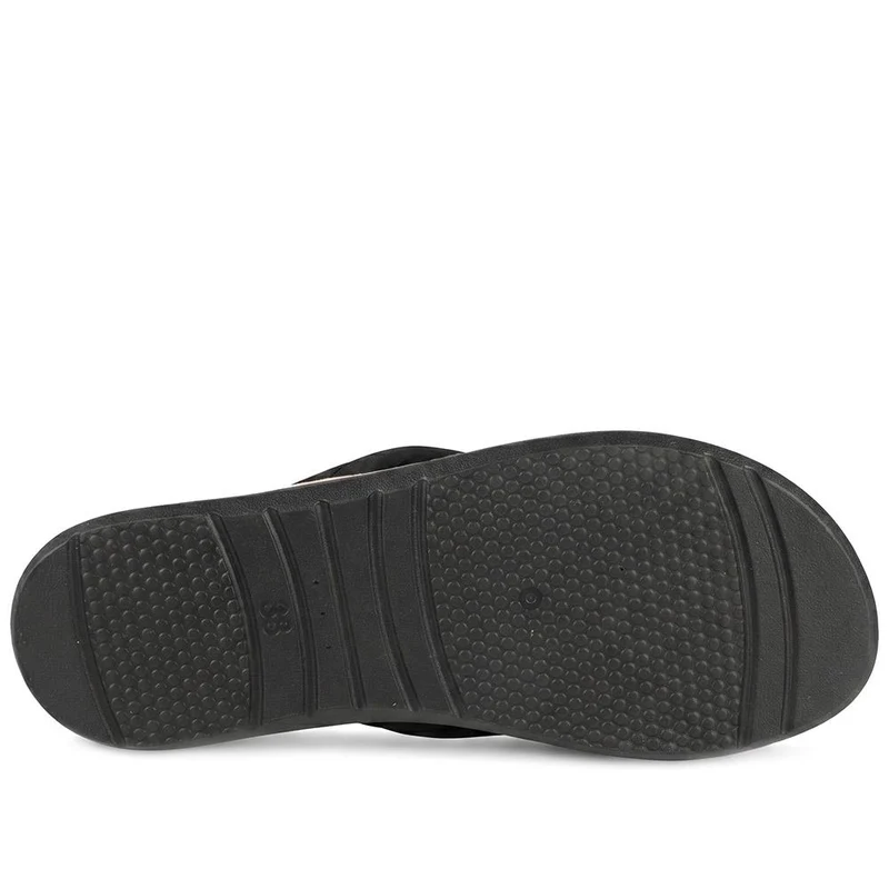 Inblu Lightweight Rubber Toe Post Sandals - INB43034 / 330 327 - Black