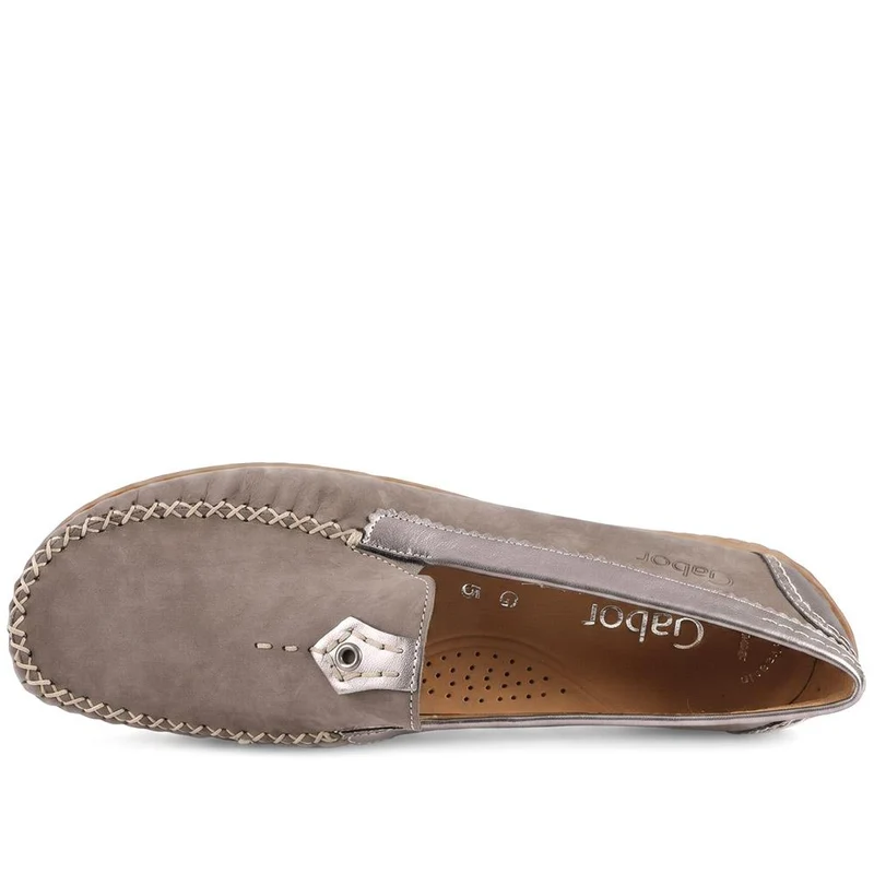 Gabor Leather Comfort Moccasins - GABC44518 / 330 258 - Taupe