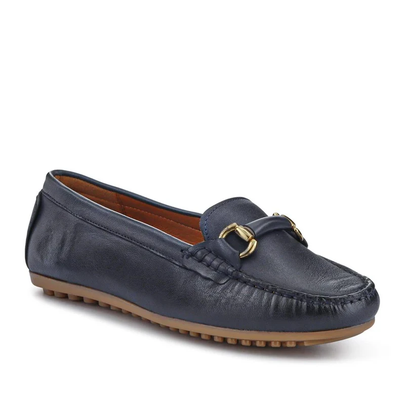 Athikia Leather Slip-On Shoes - ATHIKIA / 327 109