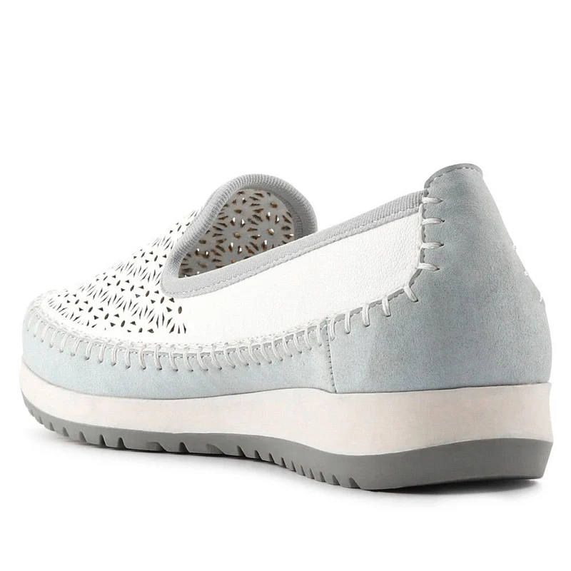 Casual Slip-On Shoes - WBINS41032 / 327 019 - White