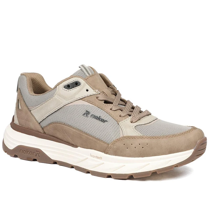 Rieker Low Top Lace Up Trainers - RKR43503 / 328 971 - Grey