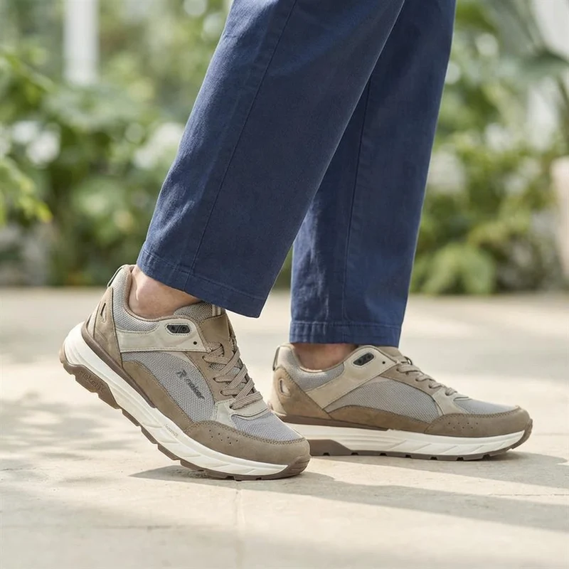Rieker Low Top Lace Up Trainers - RKR43503 / 328 971 - Grey