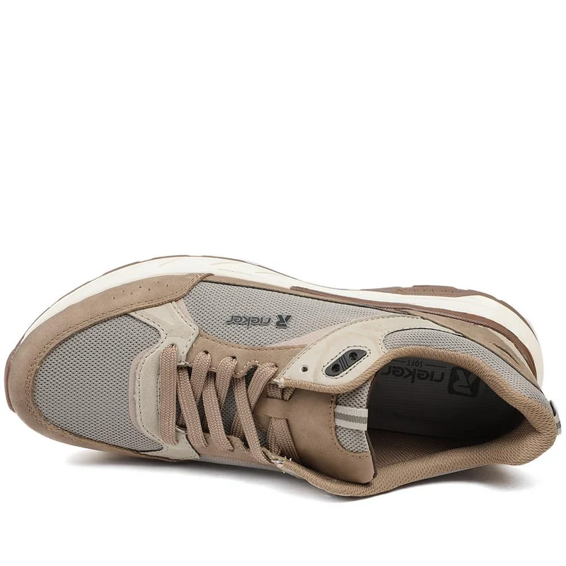 Rieker Low Top Lace Up Trainers - RKR43503 / 328 971 - Grey