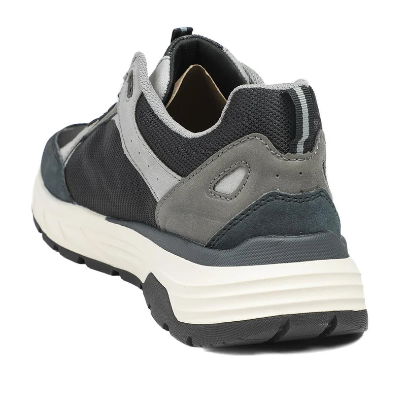 Rieker Low Top Lace Up Trainers - RKR43503 / 328 971 - Black-Grey