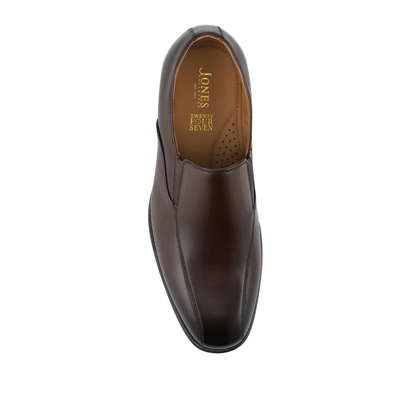 Rothbury Wide Fit Slip On Leather Loafers - ROTHBURY / 328 094 - Brown